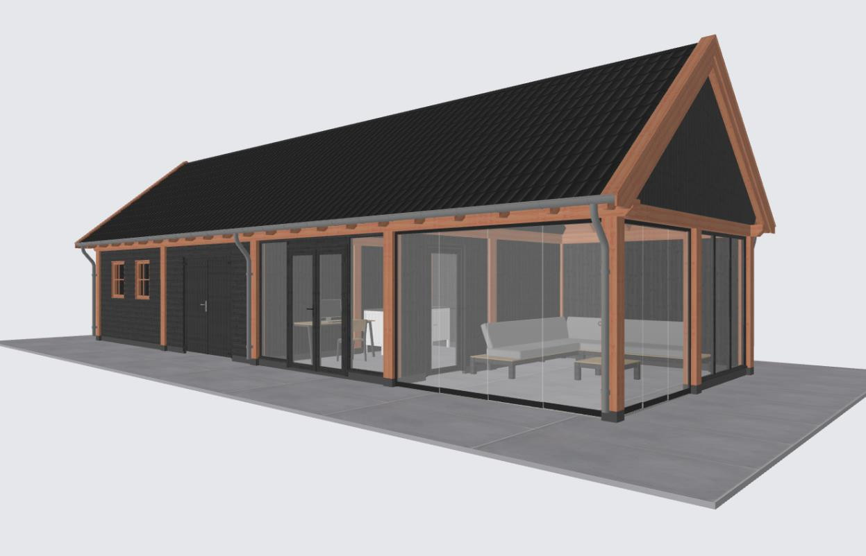 Maatwerk buitenverblijf in groene omgeving